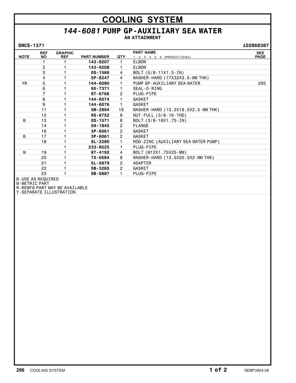 143-9207 ELBOW CAT parts manual diagram