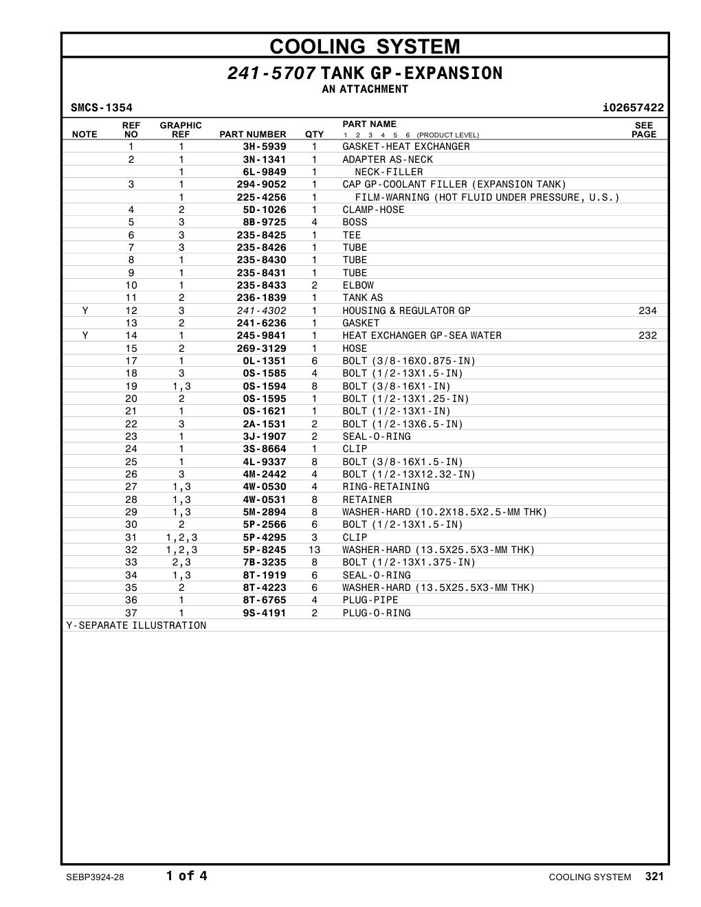 241-6236 GASKET CAT parts manual diagram