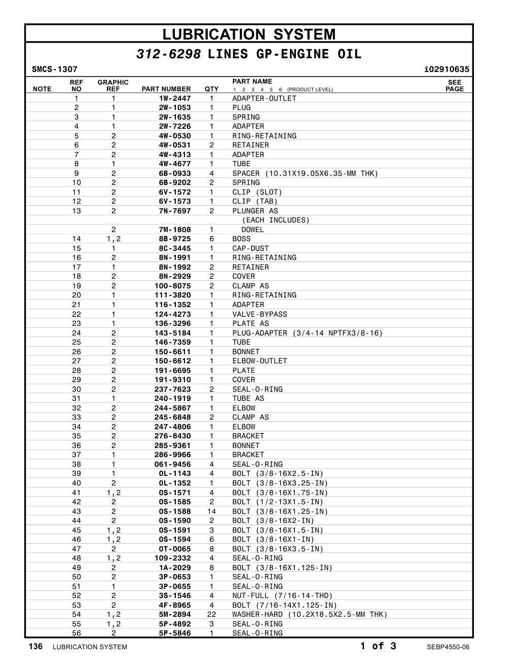 285-9361 BONNET CAT parts manual diagram