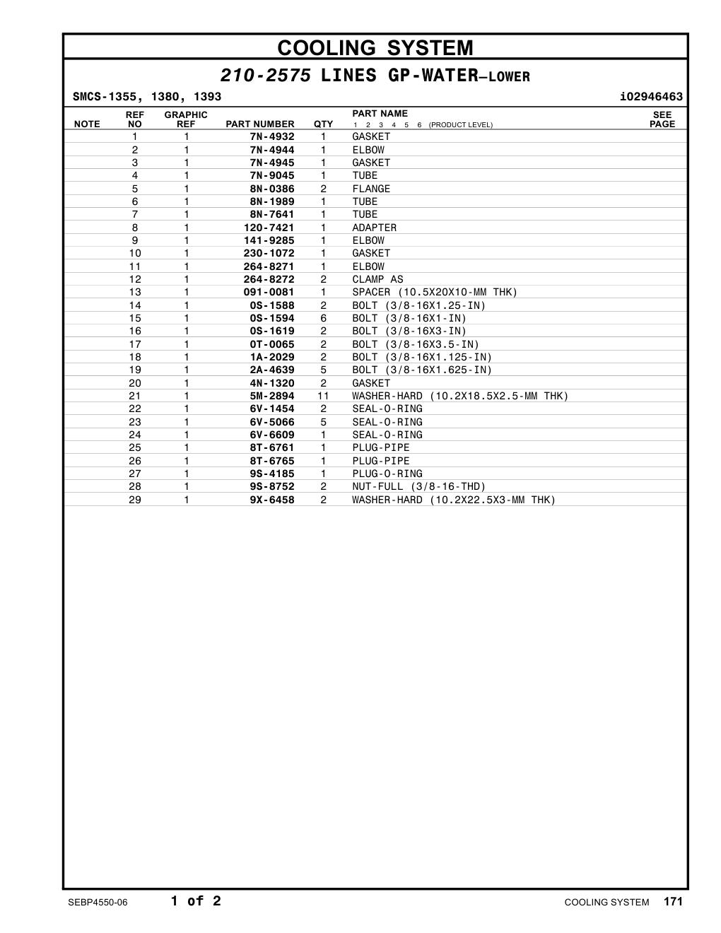 264-8272 CLAMP AS CAT parts manual diagram