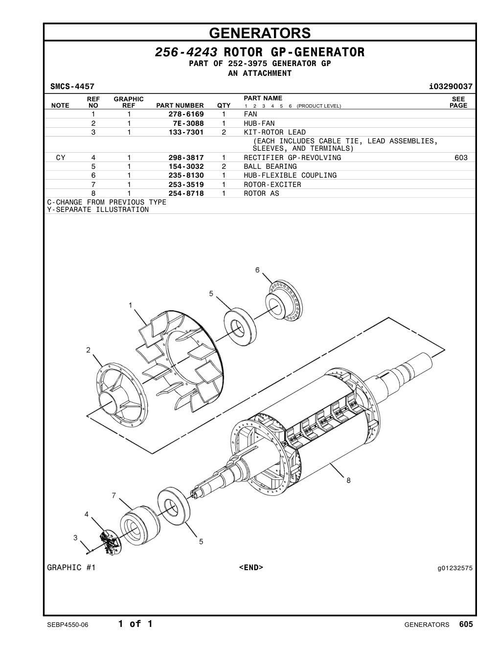 278-6169 FAN CAT parts manual diagram