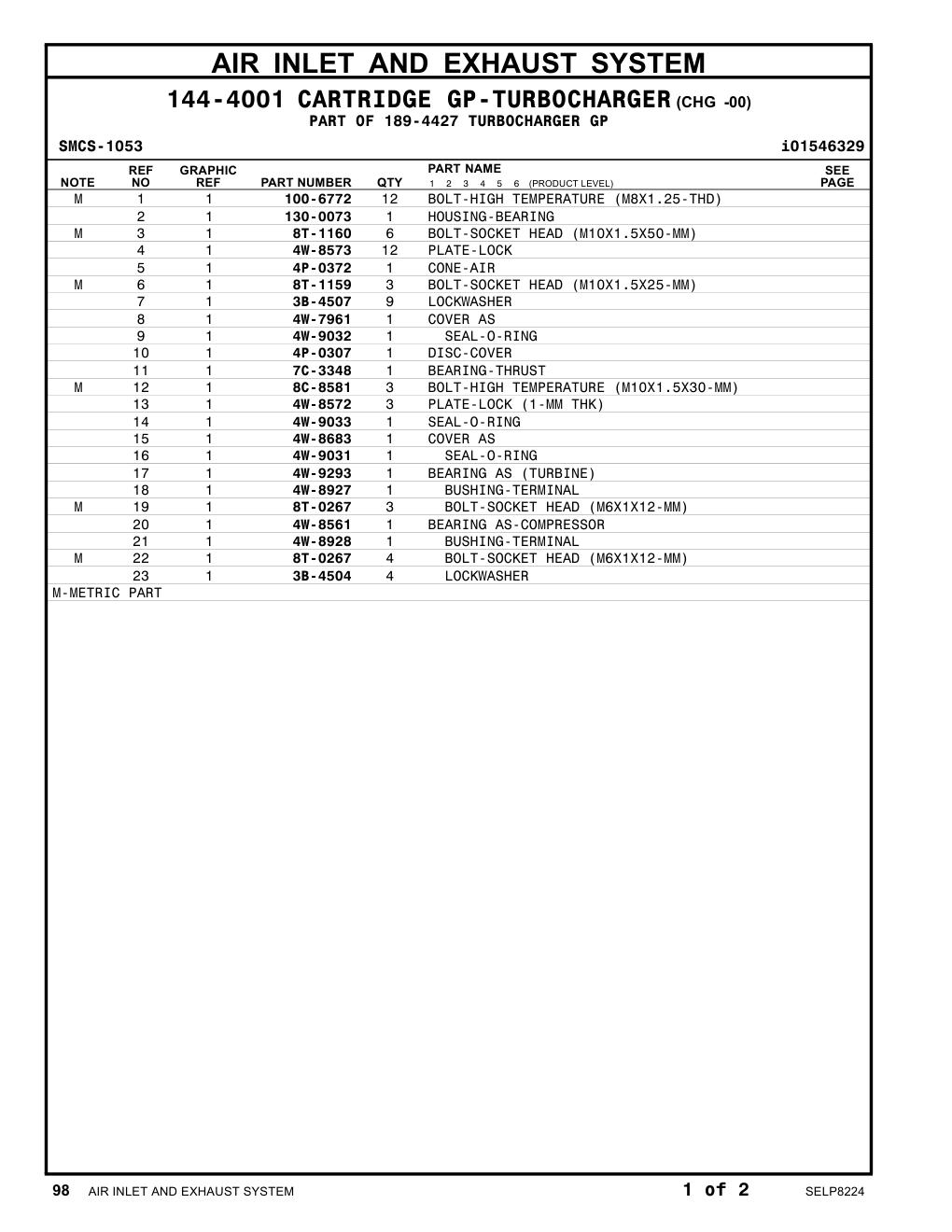 4W-8927 BUSHING-TERMINAL CAT parts manual diagram