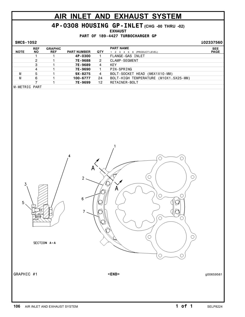 7E-9690 PIN-SPRING CAT parts manual diagram