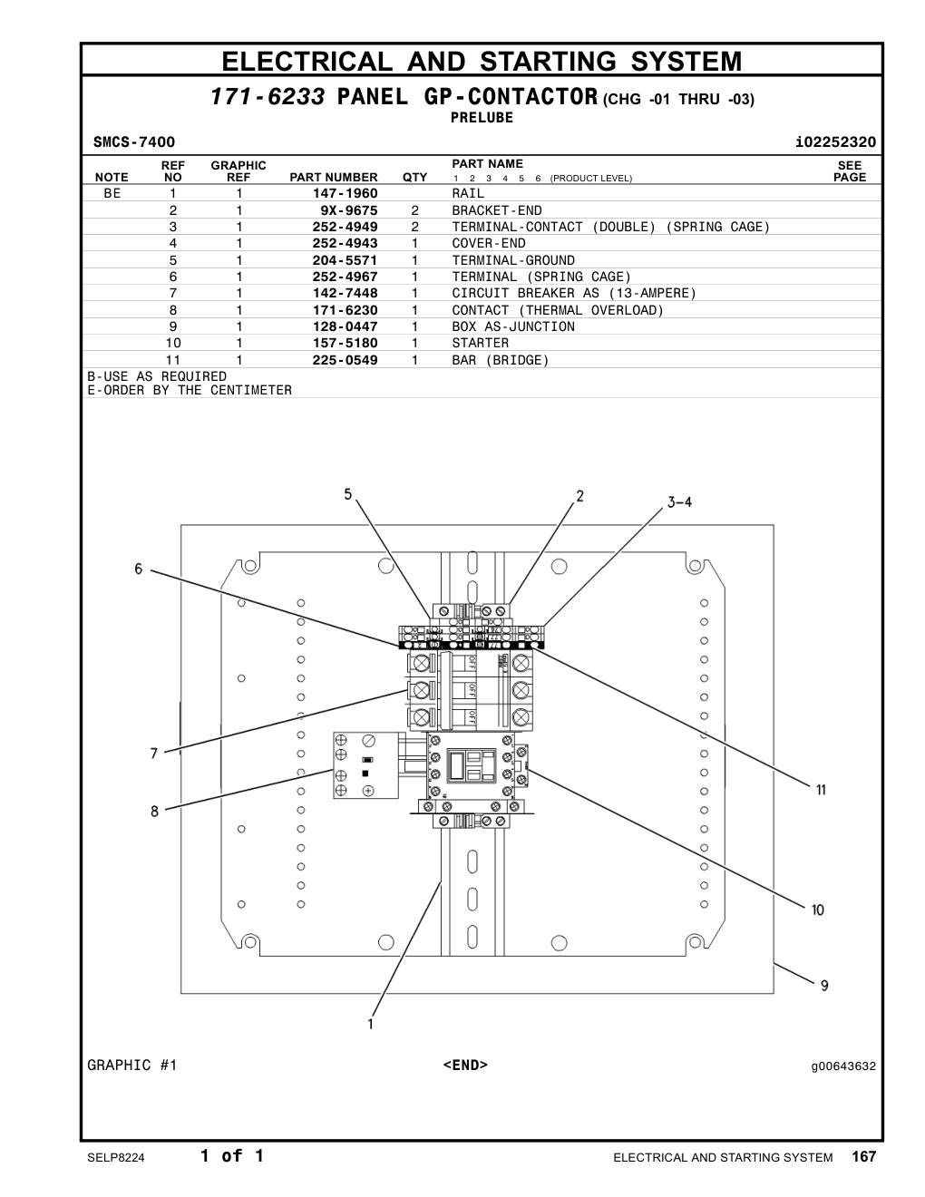 157-5180 STARTER CAT parts manual diagram