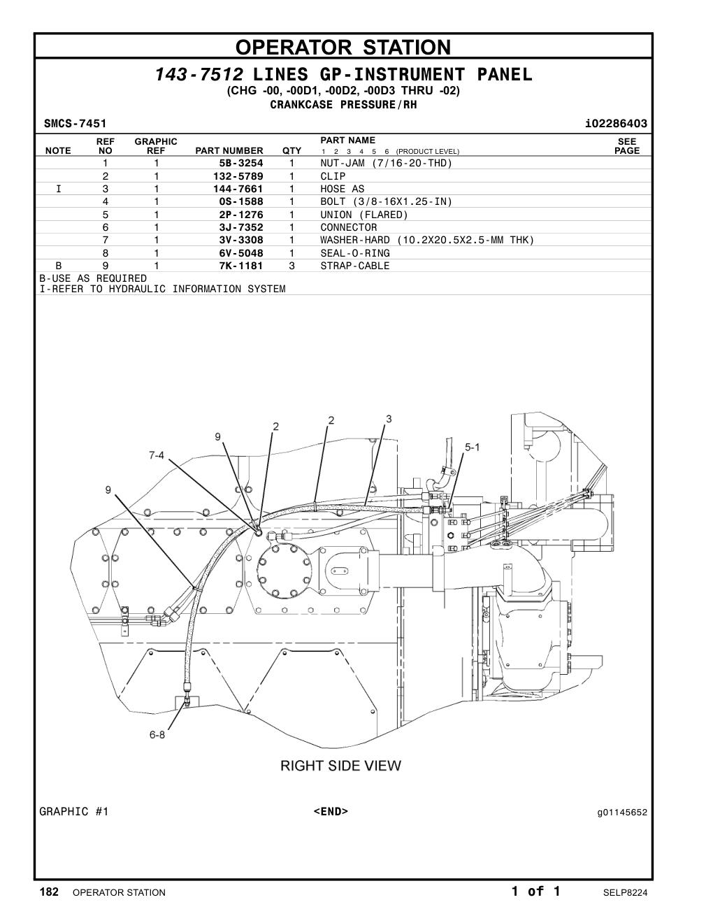 2P-1276 UNION (FLARED) CAT parts manual diagram