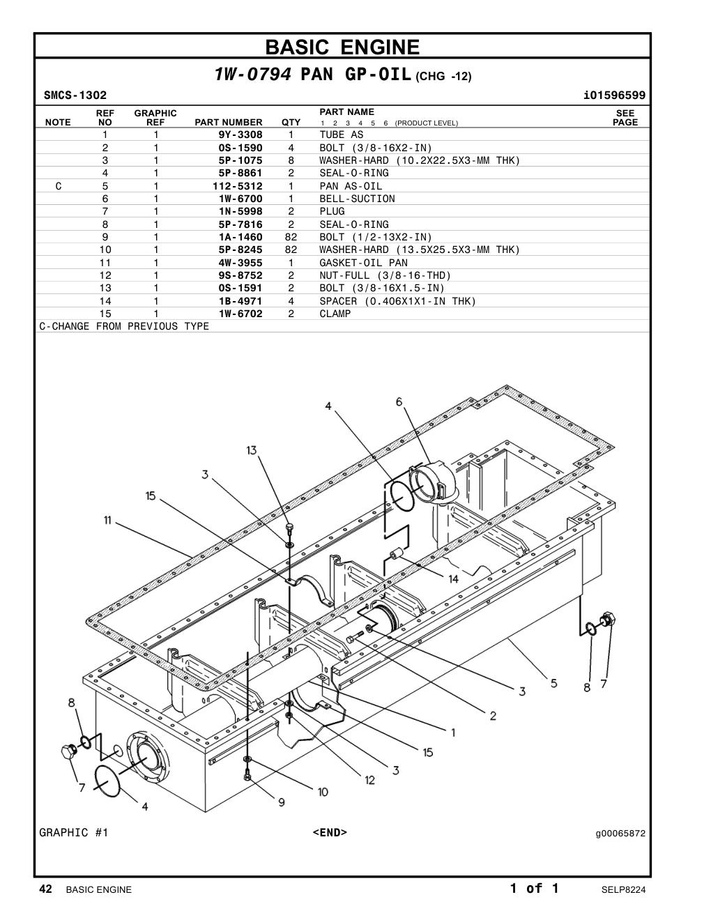 9Y-3308 TUBE AS CAT parts manual diagram
