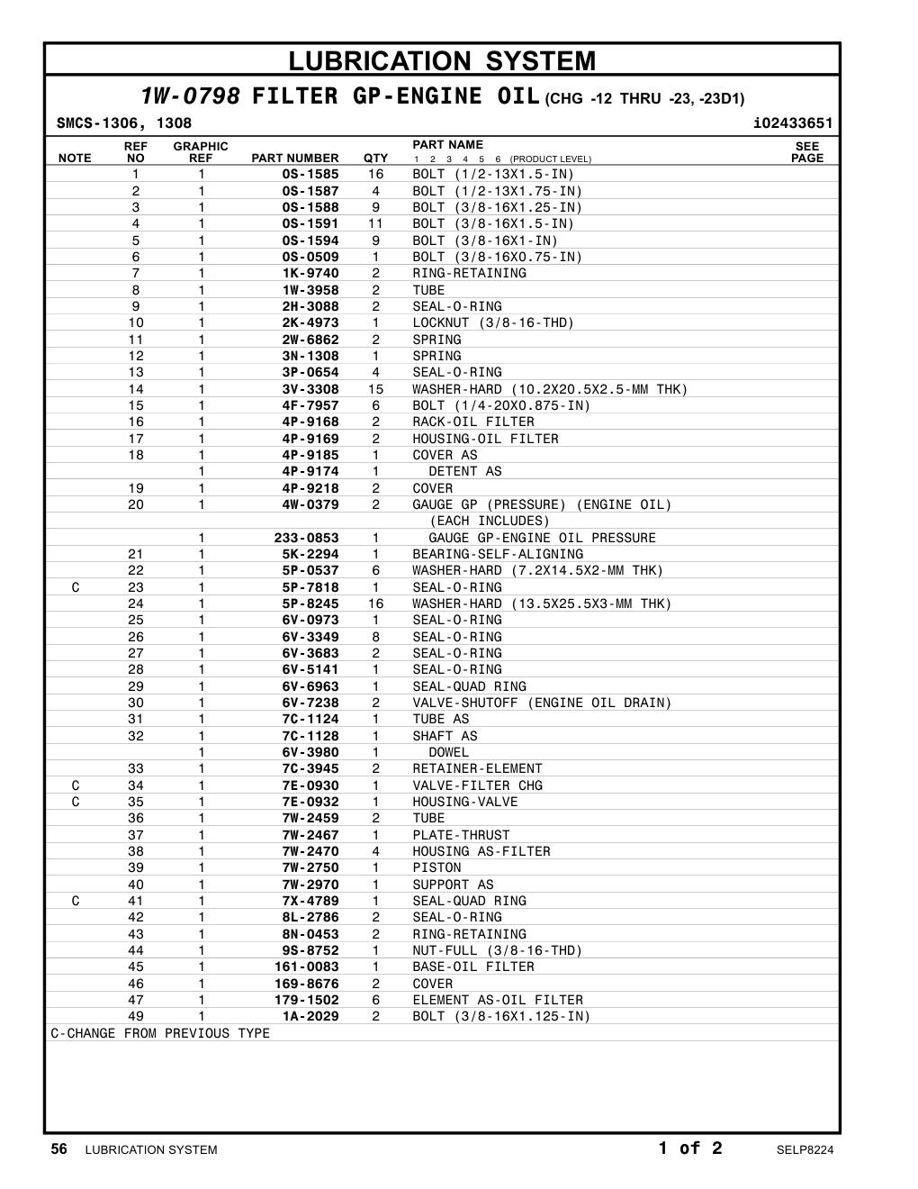 233-0853 GAUGE GP-PRESSURE CAT parts manual diagram