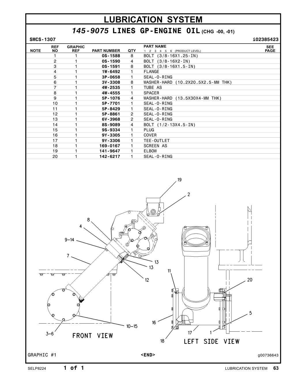 169-0167 SCREEN AS CAT parts manual diagram
