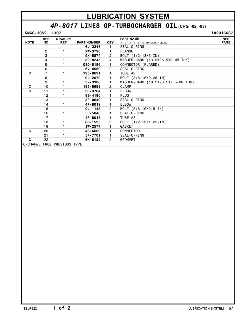 2W-3790 FLANGE CAT parts manual diagram