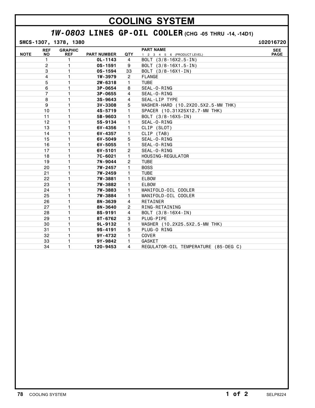 9Y-9842 GASKET CAT parts manual diagram
