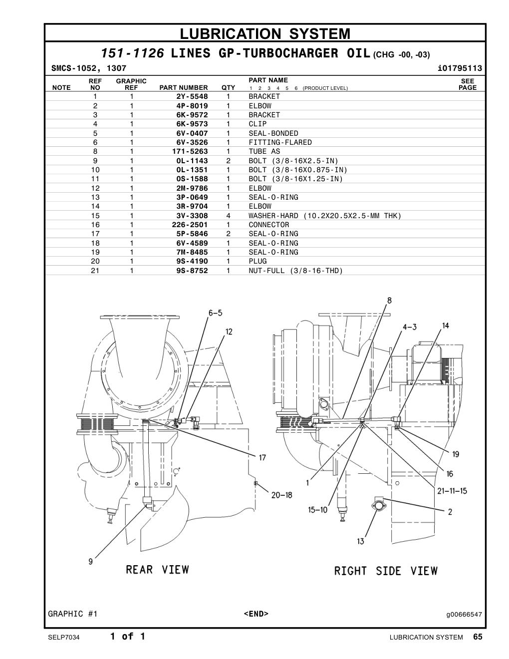 6V-3526 FITTING-FLARED CAT parts manual diagram