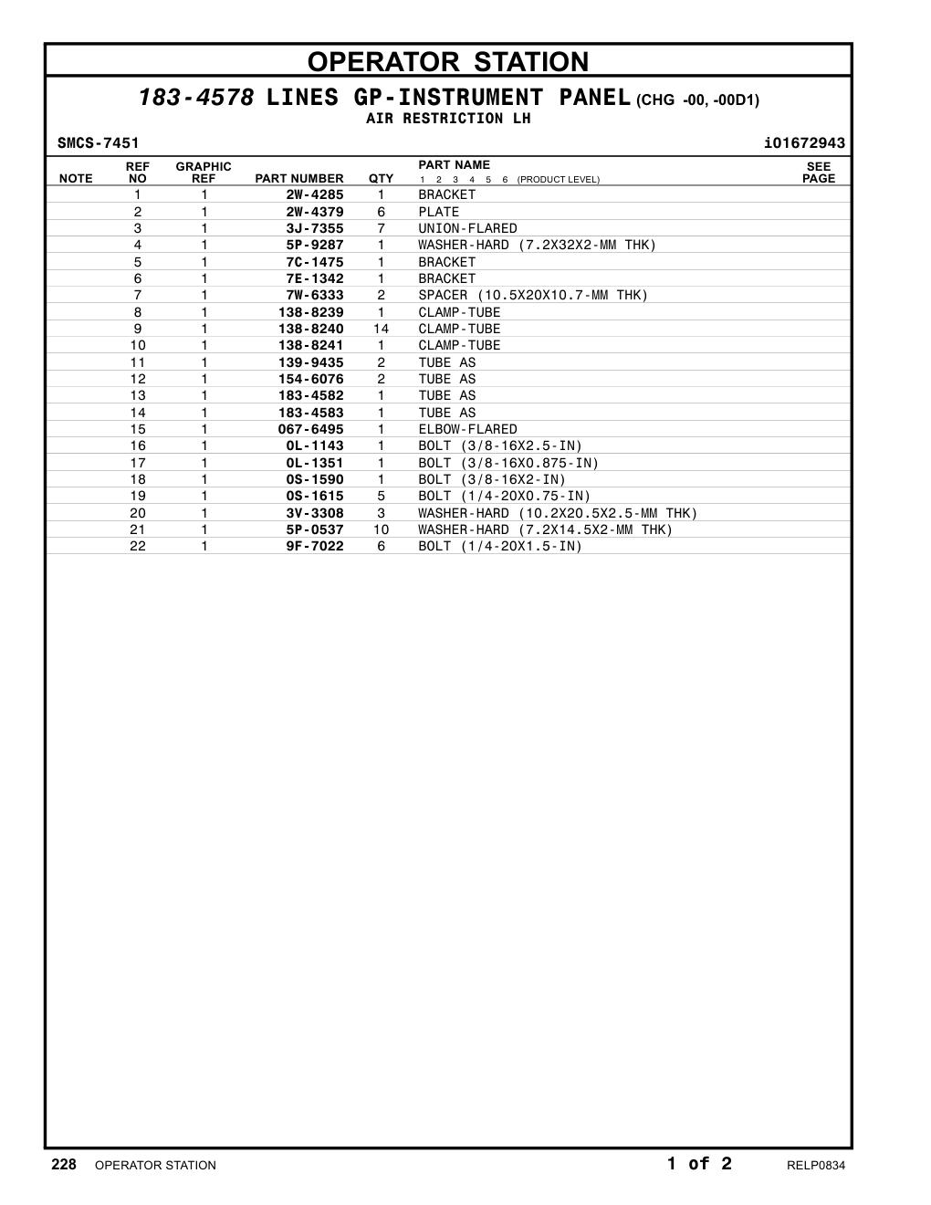 154-6076 TUBE AS CAT parts manual diagram