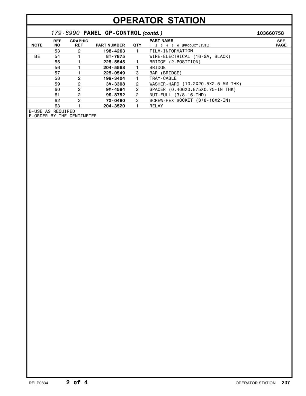 204-3520 RELAY CAT parts manual diagram
