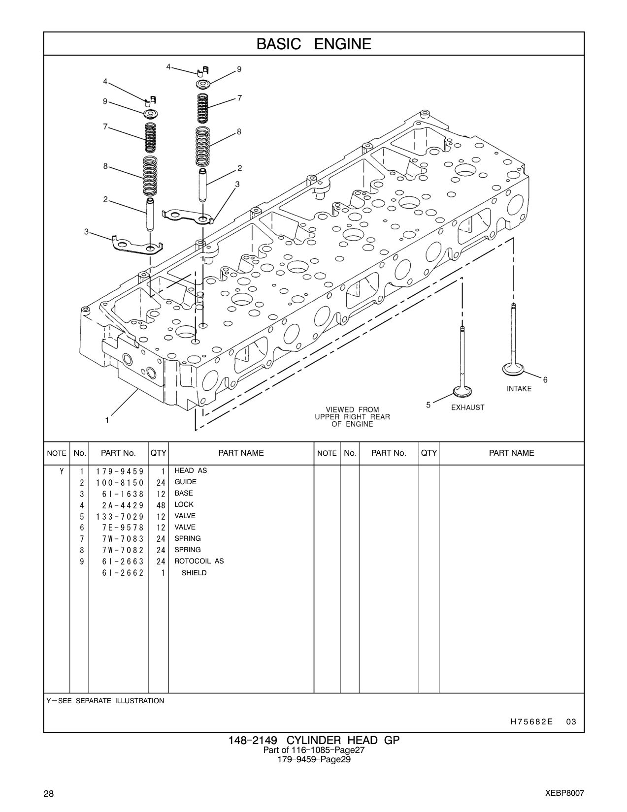 133-7029 VALVE CAT parts manual diagram