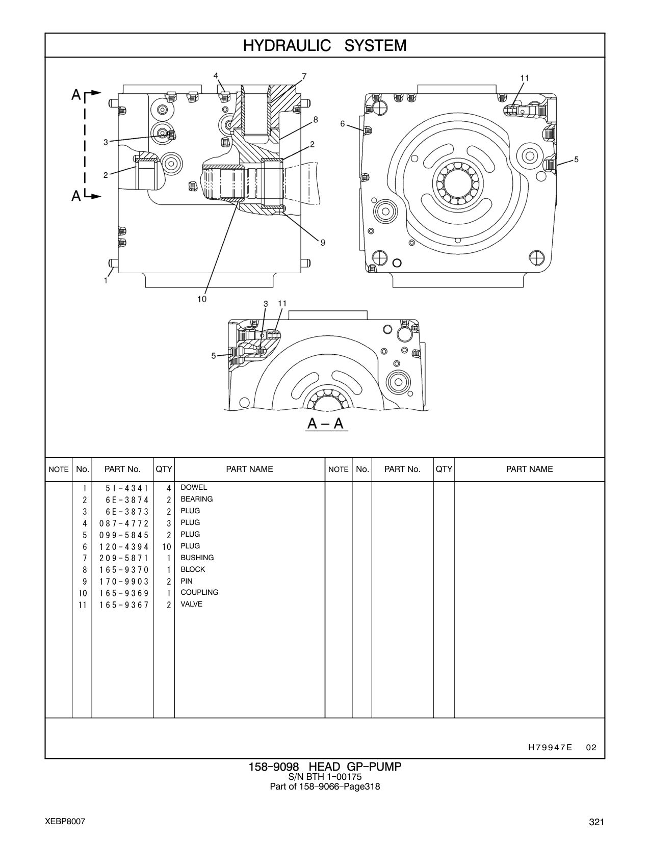 5I-4341 DOWEL CAT parts manual diagram