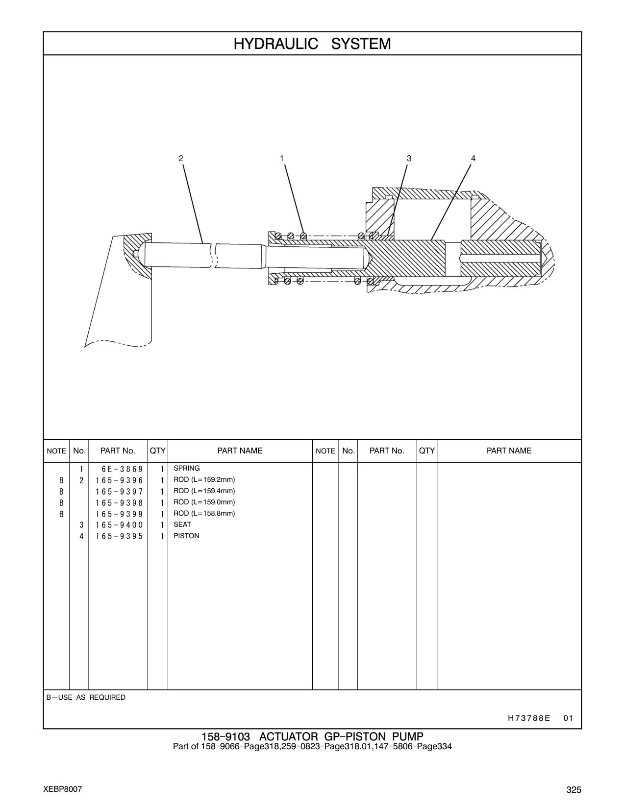 165-9395 PISTON CAT parts manual diagram