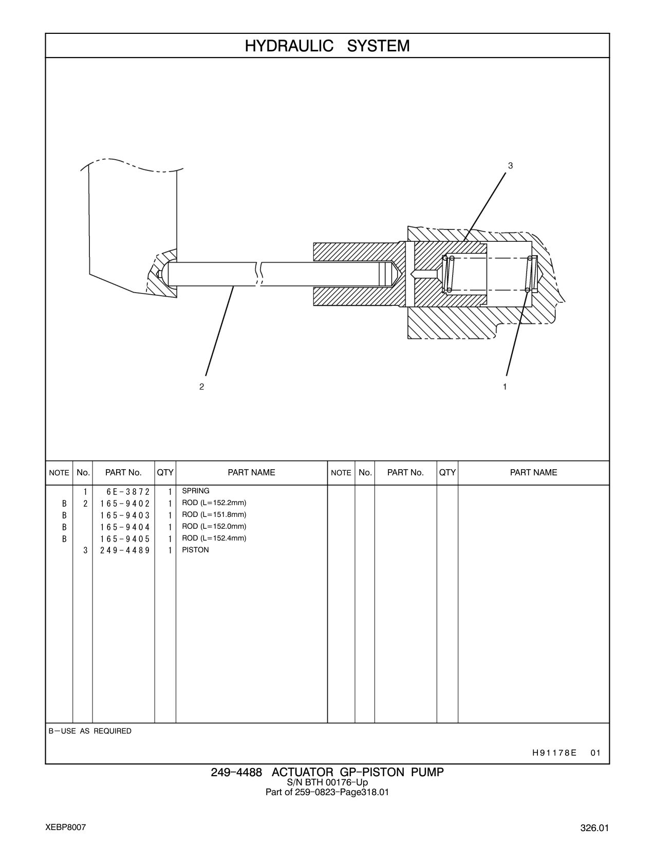 249-4489 PISTON CAT parts manual diagram