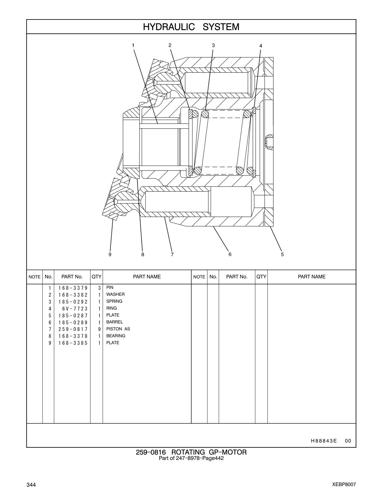 259-0817 PISTON AS CAT parts manual diagram