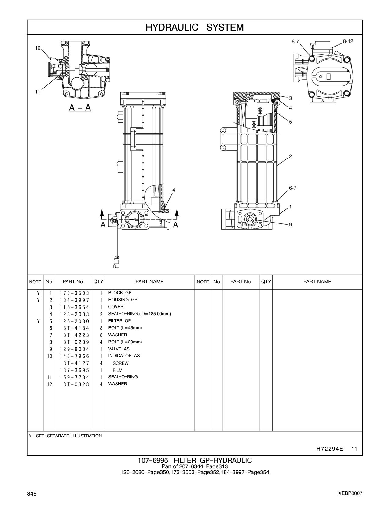 143-7966 INDICATOR AS CAT parts manual diagram