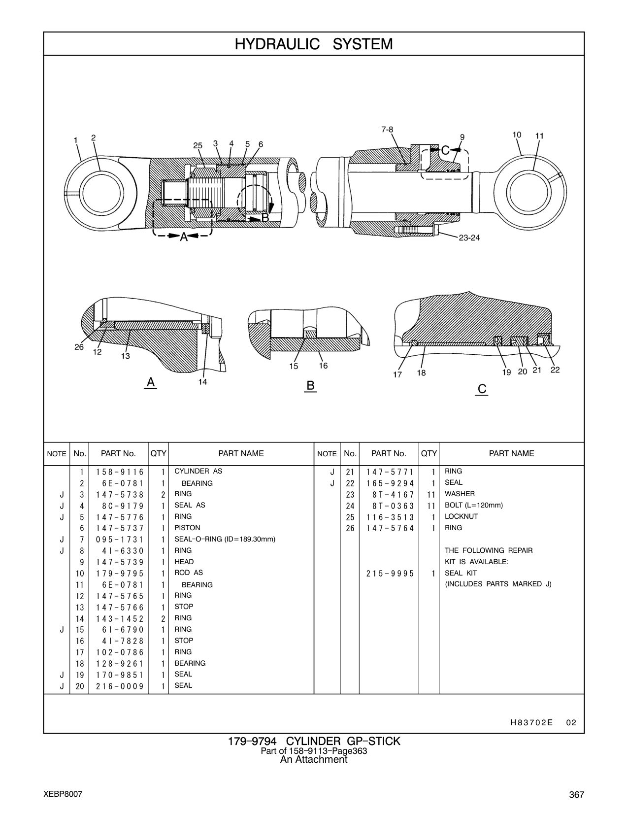147-5737 PISTON CAT parts manual diagram