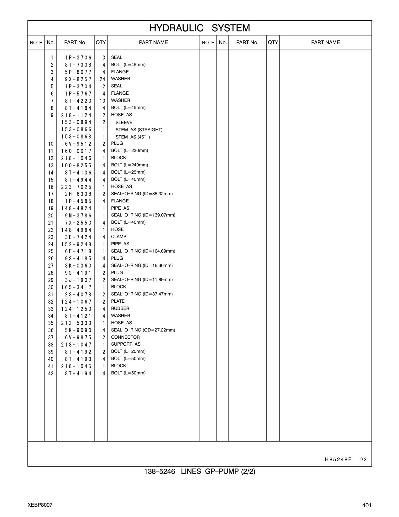 152-9248 PIPE AS CAT parts manual diagram