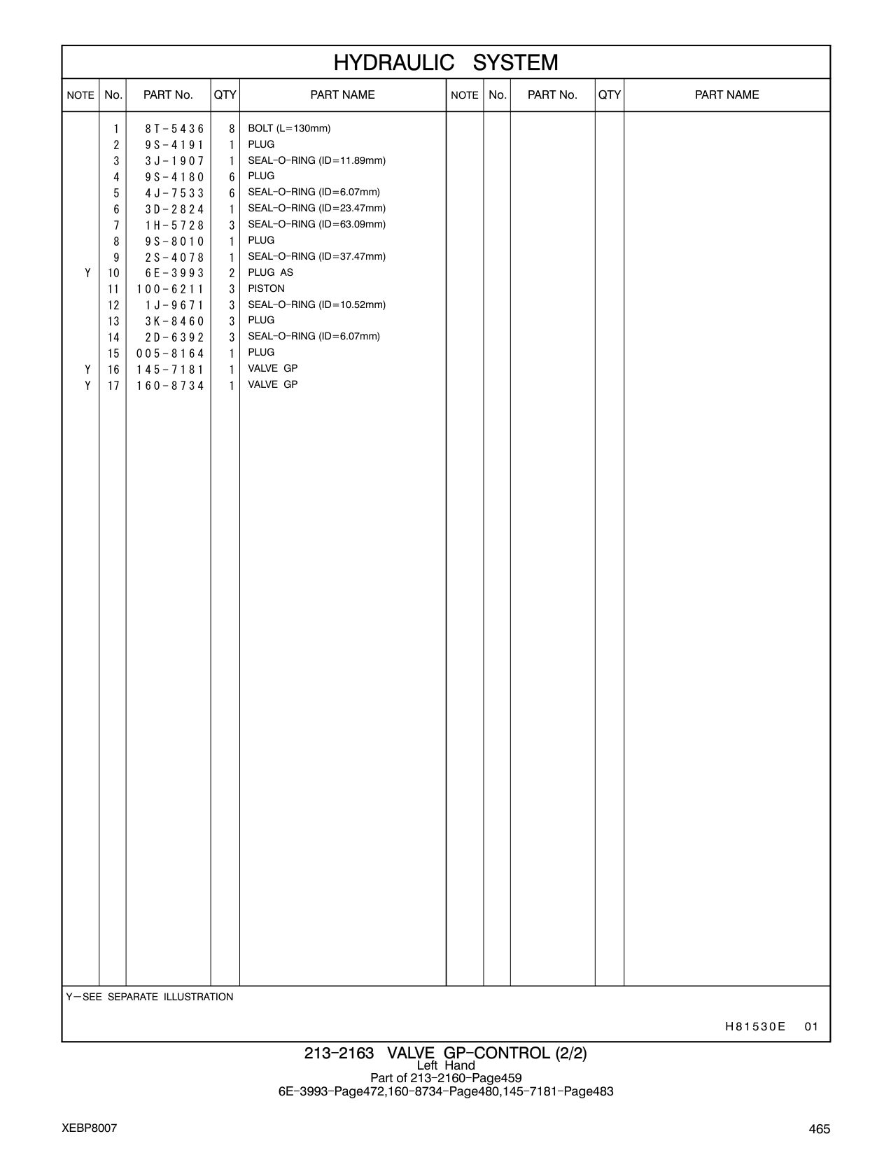 145-7181 VALVE GP CAT parts manual diagram