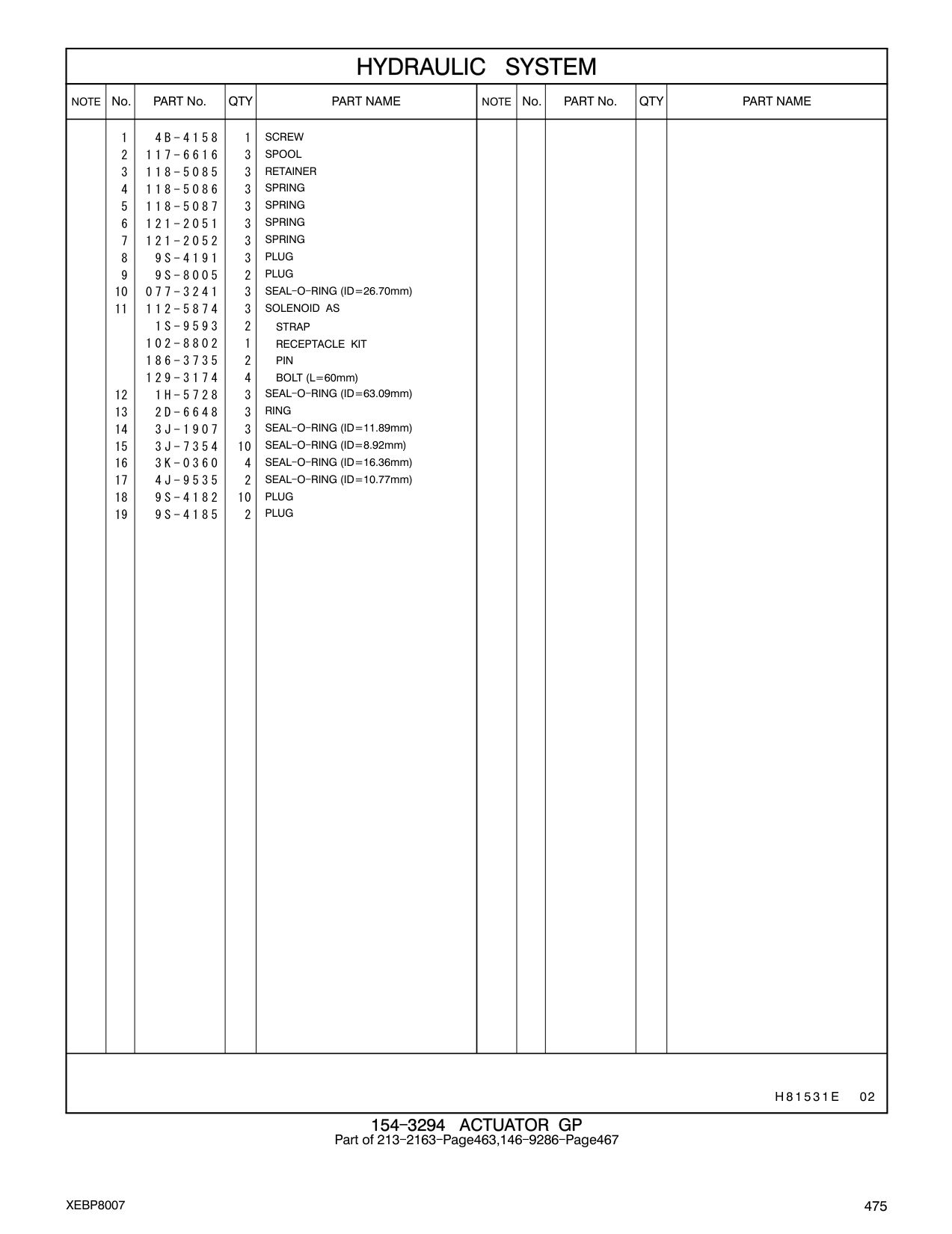 112-5874 SOLENOID AS CAT parts manual diagram