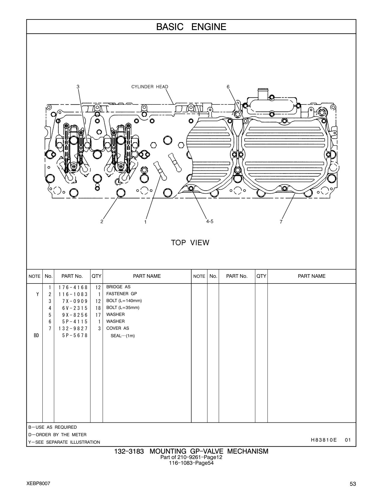 176-4168 BRIDGE AS CAT parts manual diagram