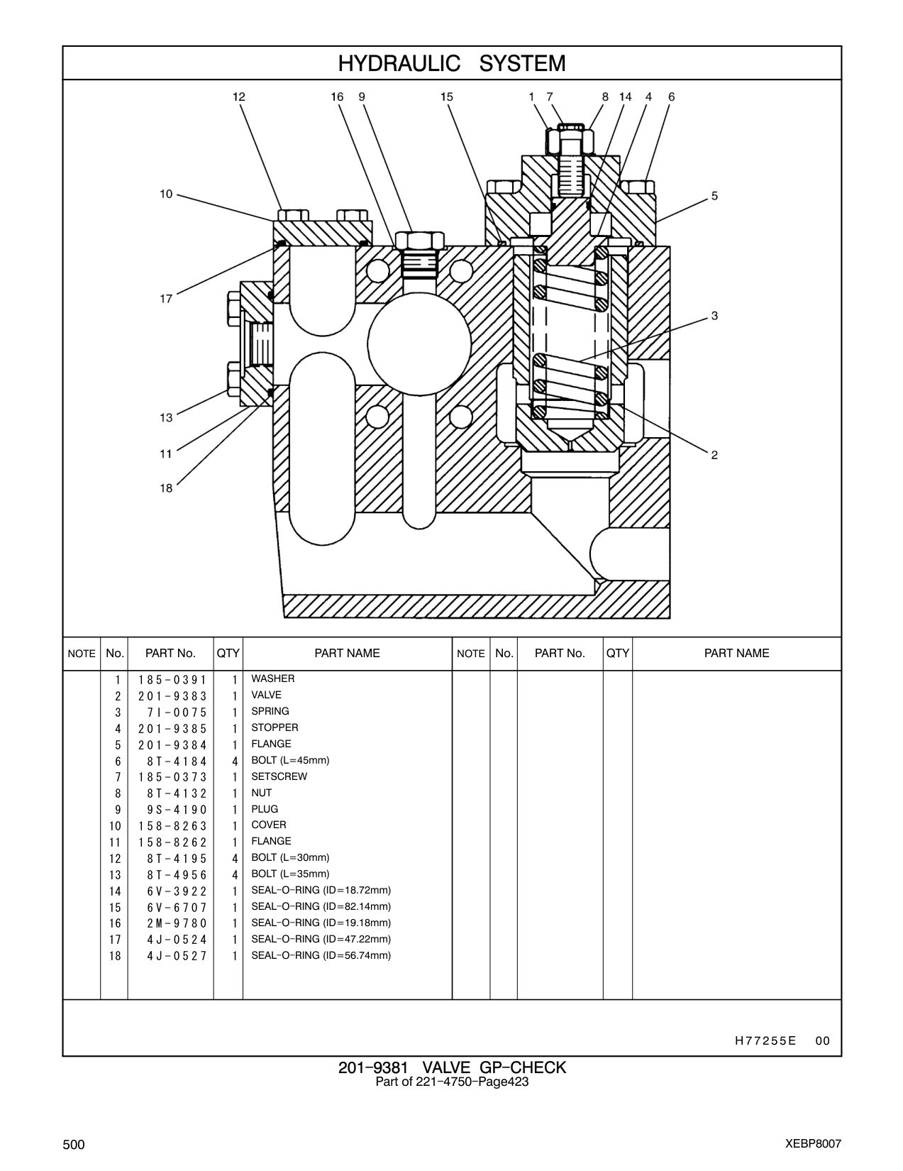 158-8262 FLANGE CAT parts manual diagram