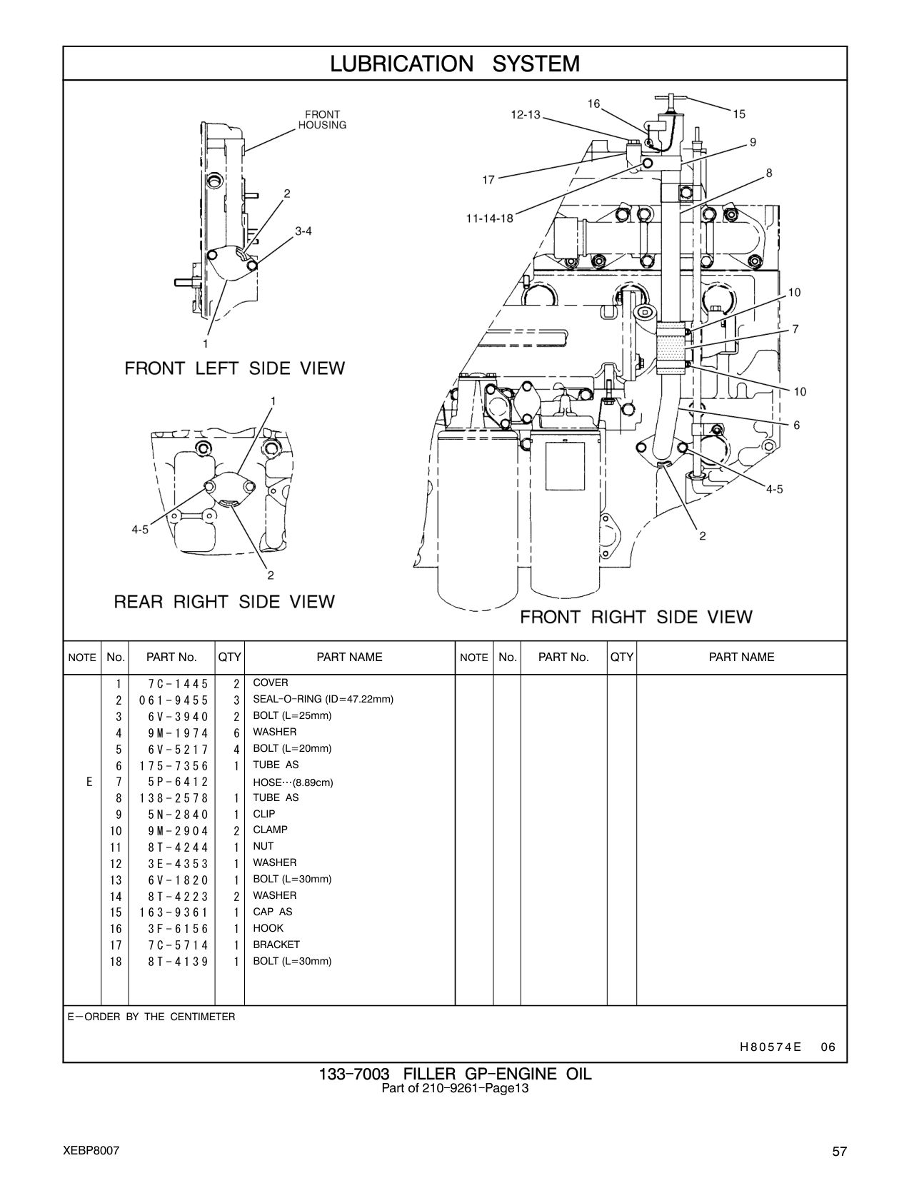 175-7356 TUBE AS CAT parts manual diagram