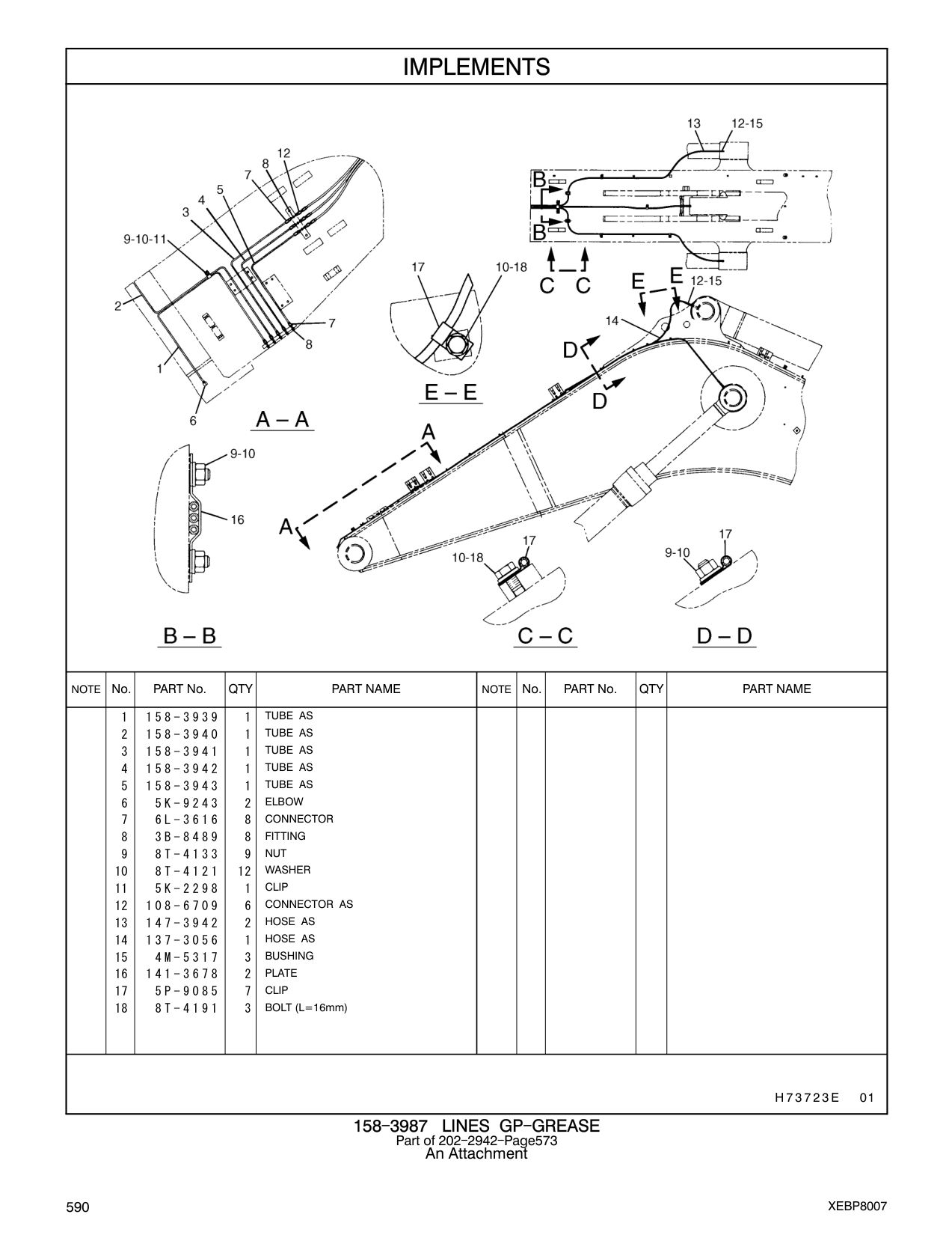 137-3056 HOSE AS CAT parts manual diagram