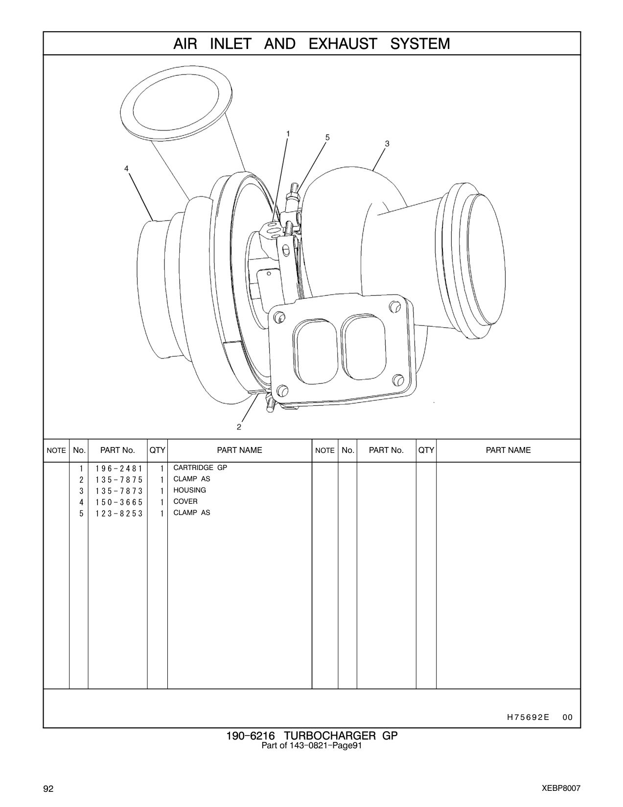 196-2481 CARTRIDGE GP CAT parts manual diagram