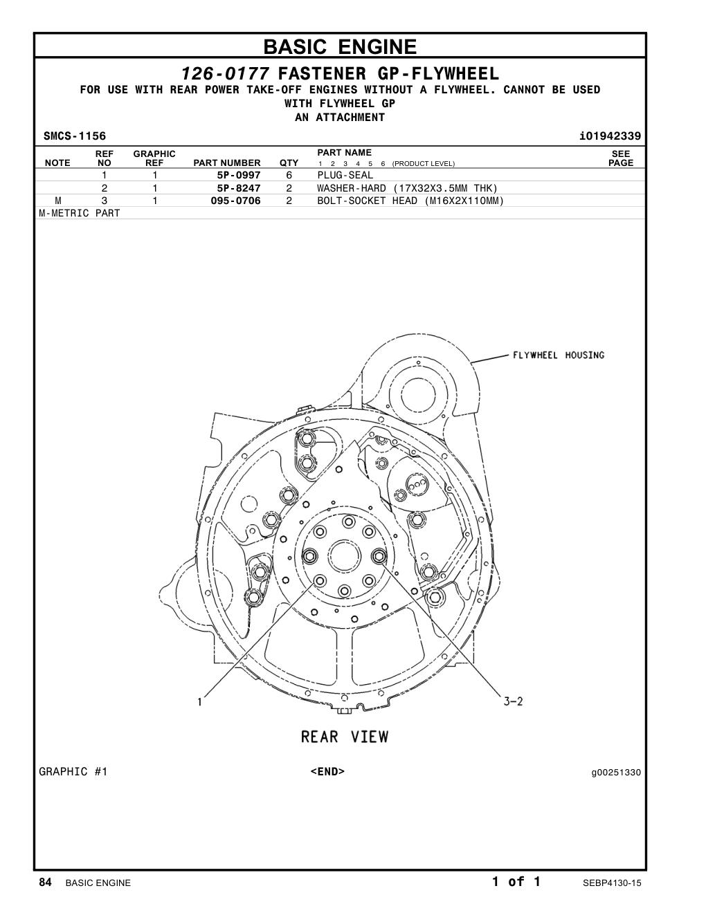 5P-0997 PLUG-SEAL CAT parts manual diagram