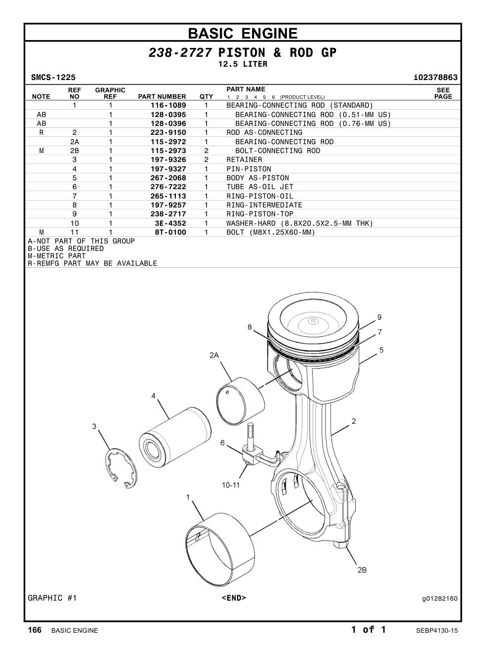 267-2068 BODY AS-PISTON CAT parts manual diagram