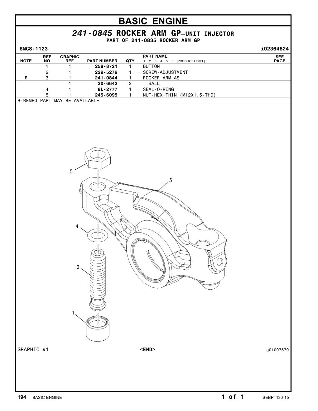 245-6095 NUT-HEX THIN (M12X1.5-THD) CAT parts manual diagram