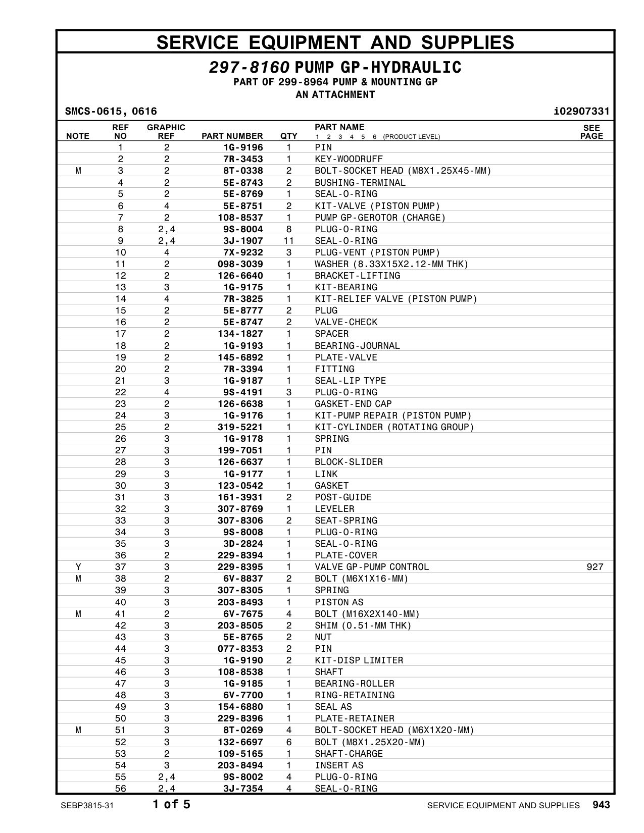 229-8395 VALVEGP-PUMPCONTROL CAT parts manual diagram