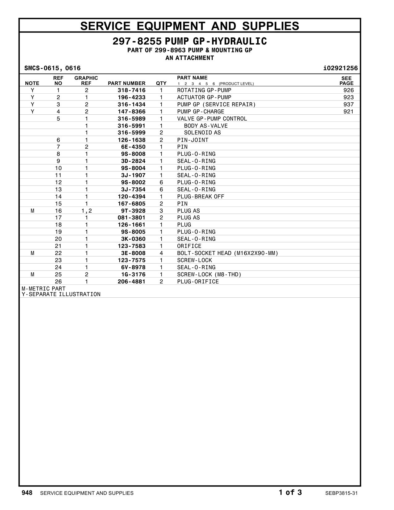147-8366 PUMPGP-CHARGE CAT parts manual diagram