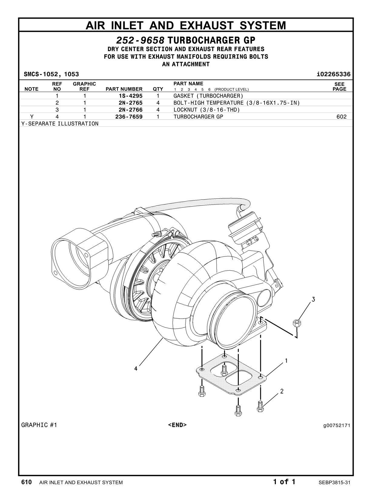 236-7659 TURBOCHARGERGP CAT parts manual diagram