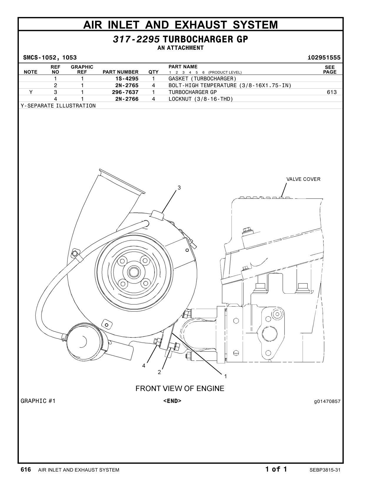 296-7637 TURBOCHARGERGP CAT parts manual diagram