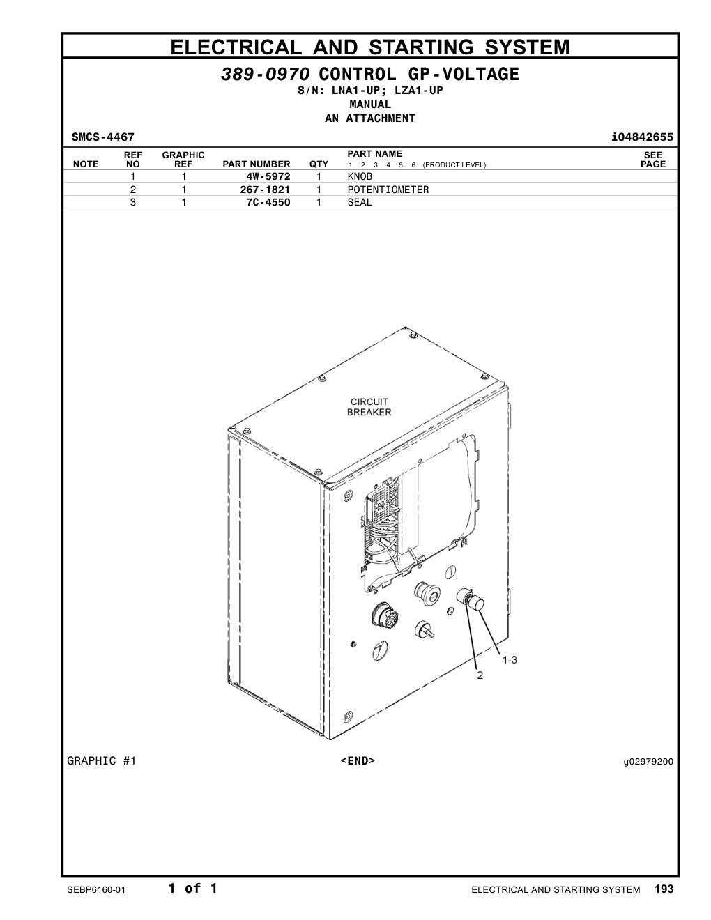 7C-4550 SEAL CAT parts manual diagram