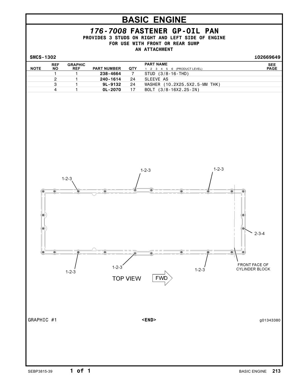 240-1614 SLEEVE AS CAT parts manual diagram