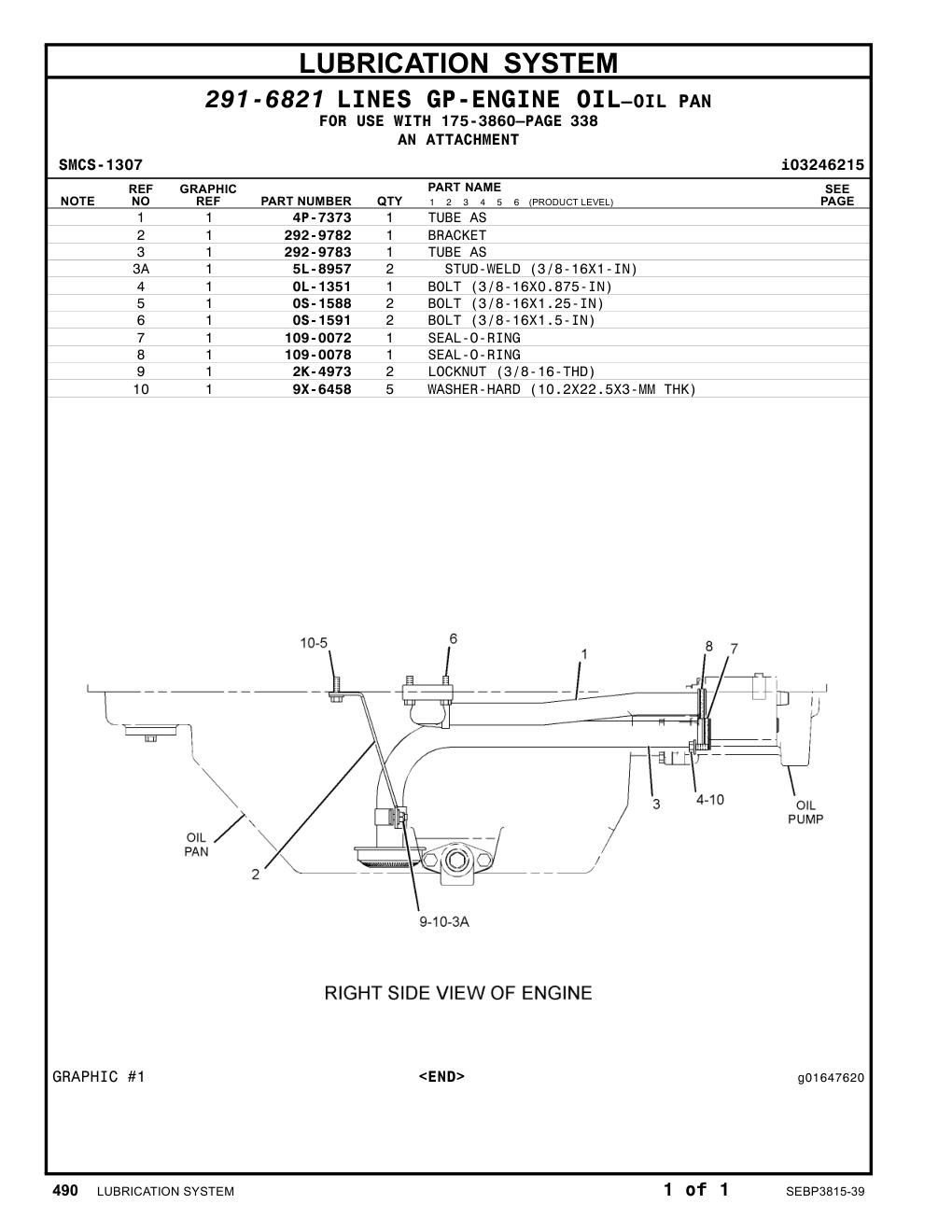 292-9782 BRACKET CAT parts manual diagram