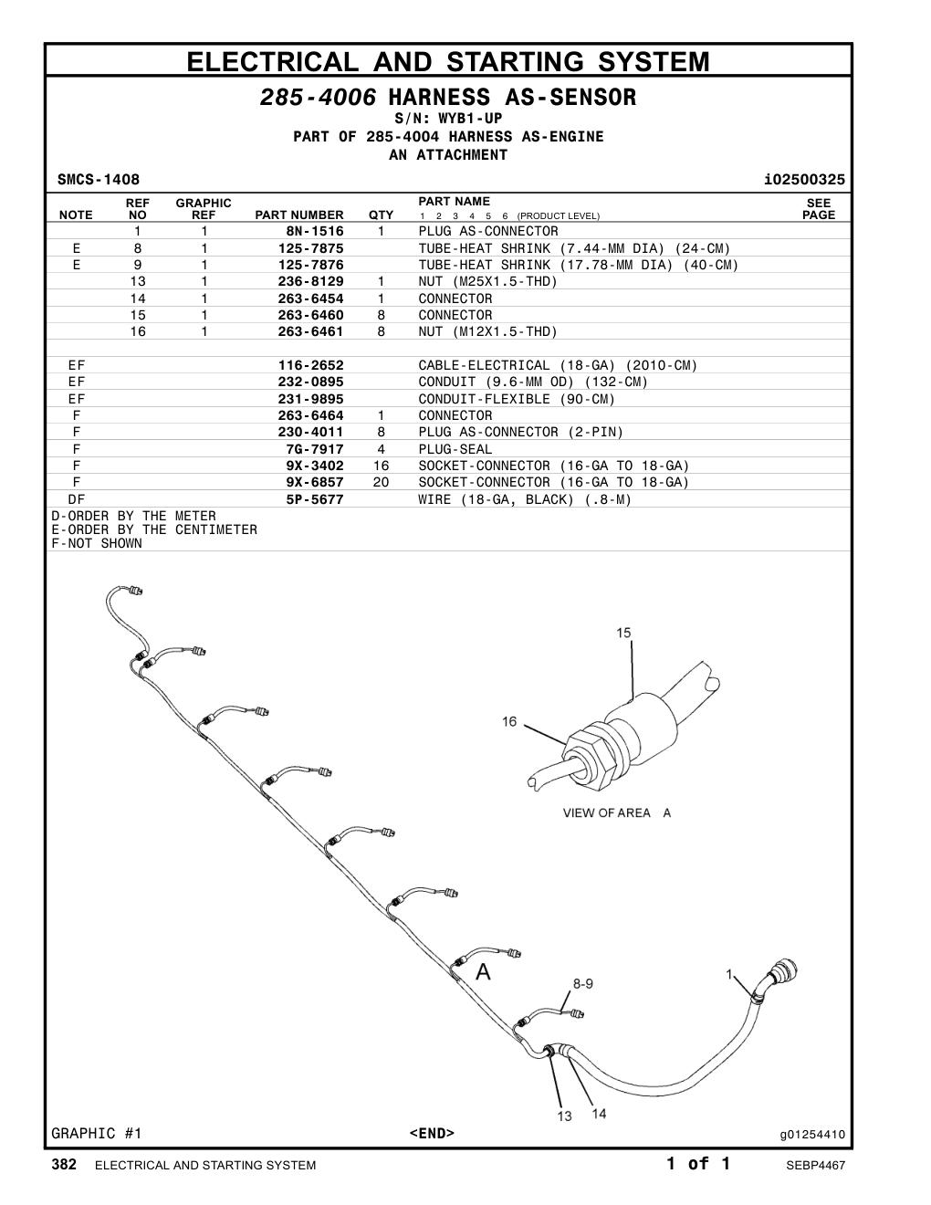 8N-1516 PLUG AS-CONNECTOR · S/N WYB1-UP CAT parts manual diagram