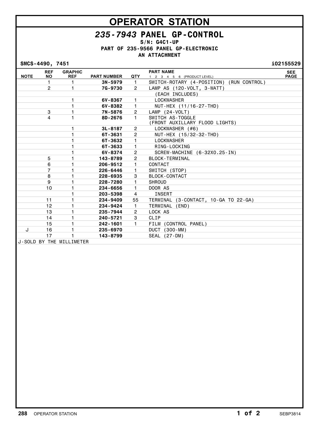 240-5721 CLIP · S/N G4C1-UP CAT parts manual diagram