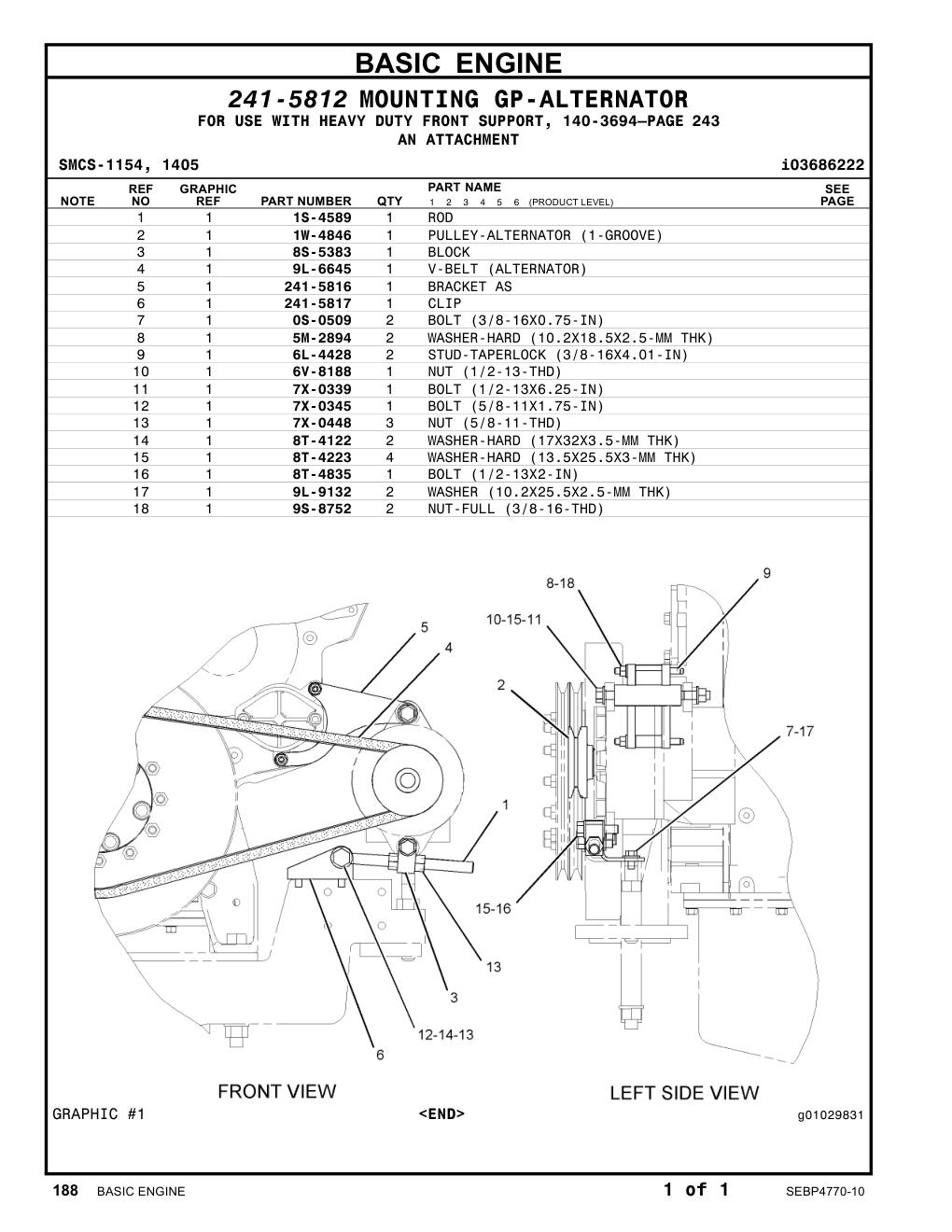 241-5817 CLIP CAT parts manual diagram