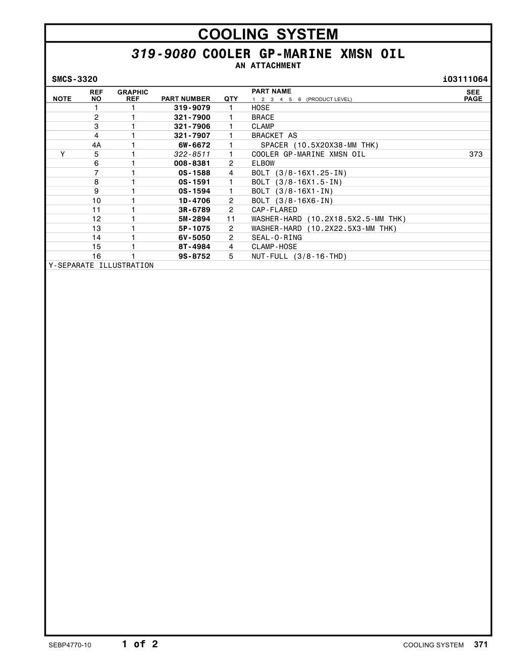 321-7906 CLAMP CAT parts manual diagram