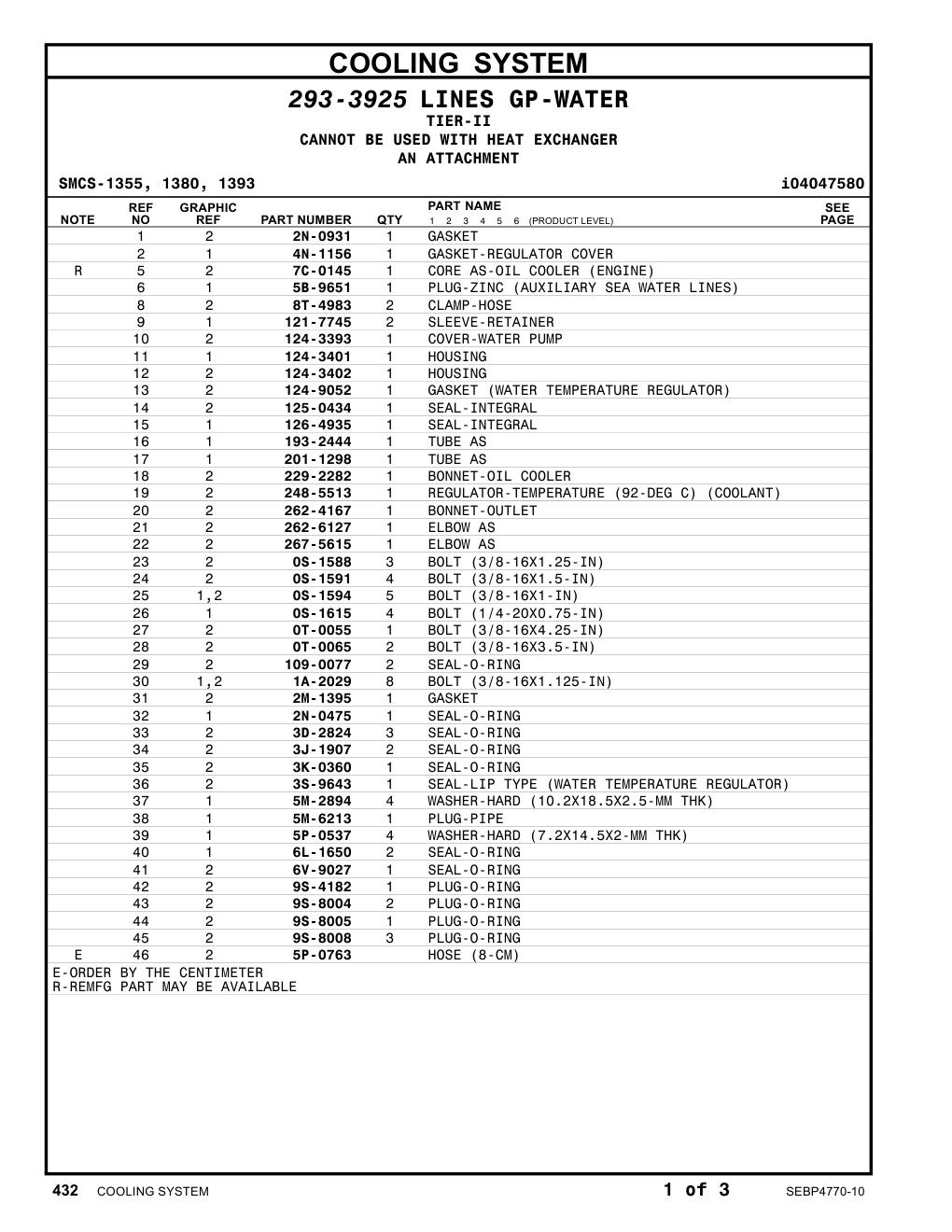 5B-9651 PLUG-ZINC (AUXILIARY SEA WATER LINES) CAT parts manual diagram