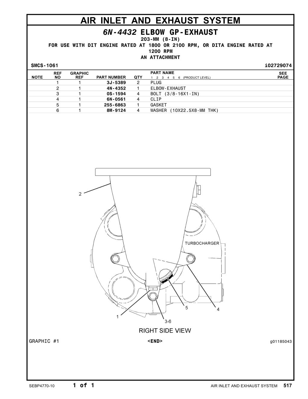 255-6863 GASKET CAT parts manual diagram