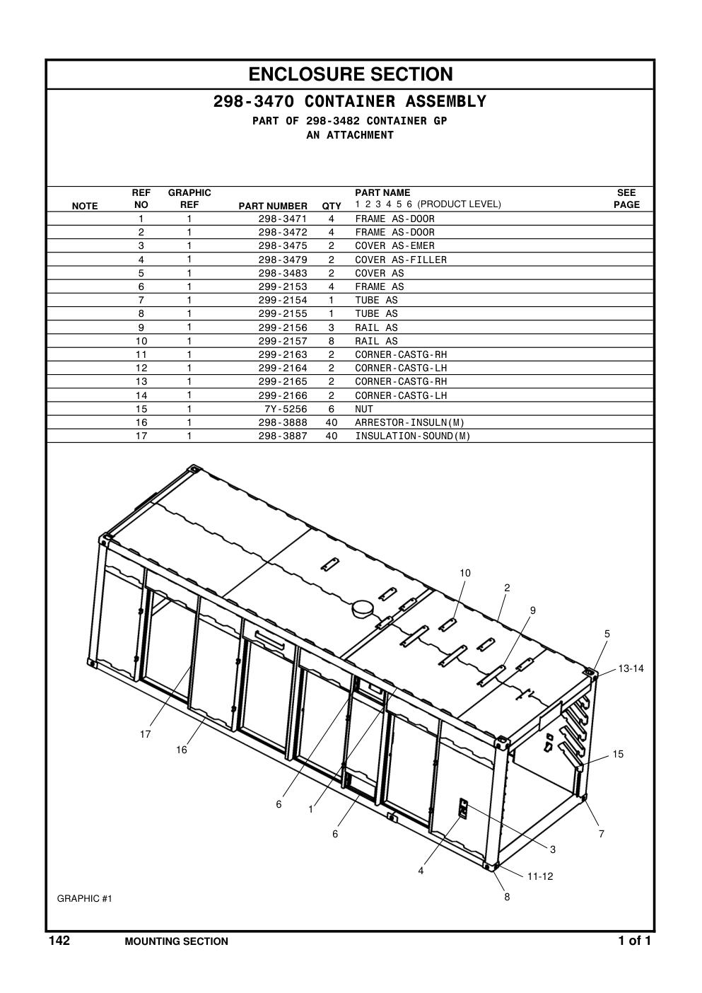 7Y-5256 NUT CAT parts manual diagram