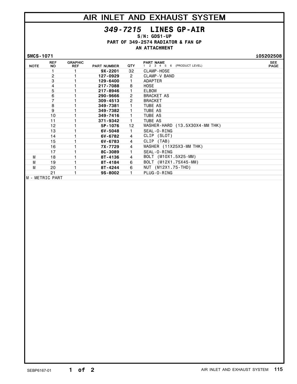 290-9666 BRACKET AS · S/N GDS1-UP CAT parts manual diagram
